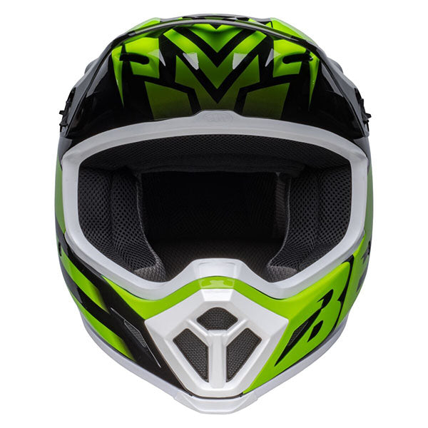 motorcycle helmet, showing aerodynamic shell design, ventilation ports, and secure retention system built for rider comfort and protection