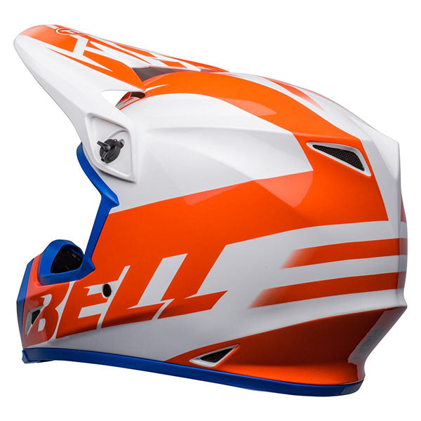 motorcycle helmet, showing aerodynamic shell design, ventilation ports, and secure retention system built for rider comfort and protection