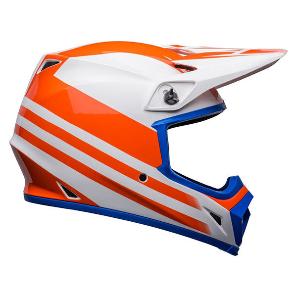 motorcycle helmet, showing aerodynamic shell design, ventilation ports, and secure retention system built for rider comfort and protection