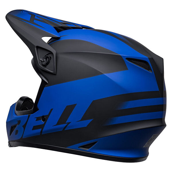motorcycle helmet, angled view, showing aerodynamic shell design, ventilation ports, and secure retention system built for rider comfort and protection. SKU 07136299.