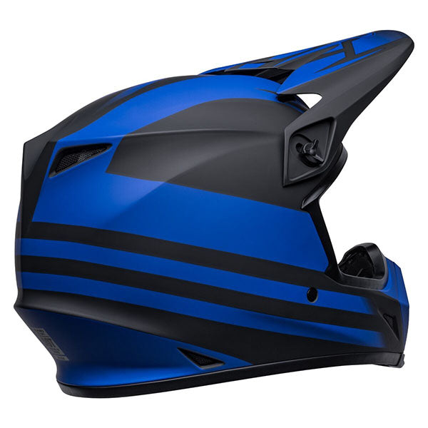 motorcycle helmet, angled view, showing aerodynamic shell design, ventilation ports, and secure retention system built for rider comfort and protection. SKU 07136326.