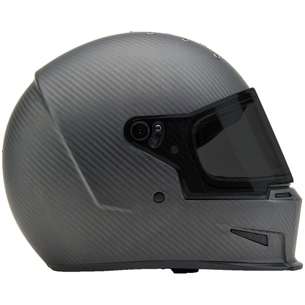 Bell Eliminator Carbon Protint motorcycle helmet in Matte Black, view 1, SKU 7171177