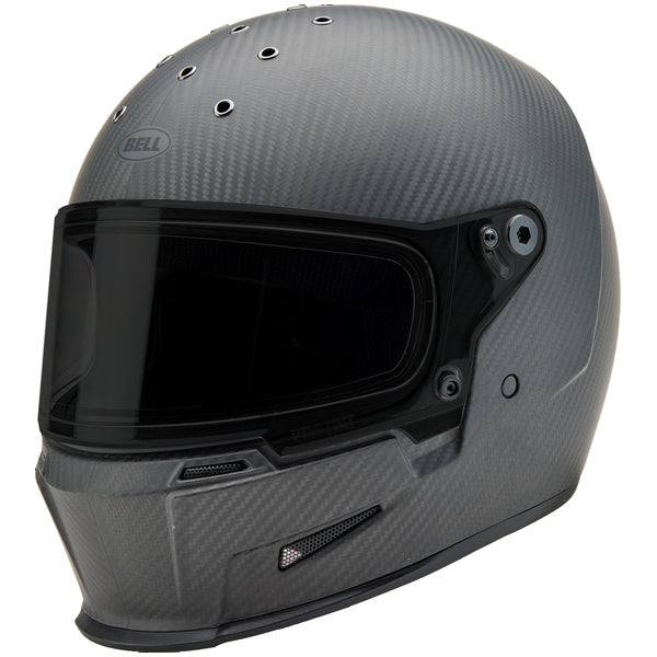 Bell Eliminator Carbon Protint motorcycle helmet in Matte Black, view 3, SKU 7171177