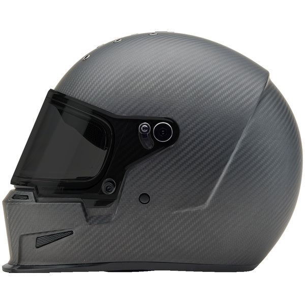 Bell Eliminator Carbon Protint motorcycle helmet in Matte Black, view 4, SKU 7171177