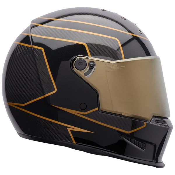 Bell Eliminator Carbon SE Flux motorcycle helmet in Ultra Black, view 1, SKU 7206605