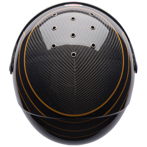 Bell Eliminator Carbon SE Flux motorcycle helmet in Ultra Black, view 5, SKU 7206605