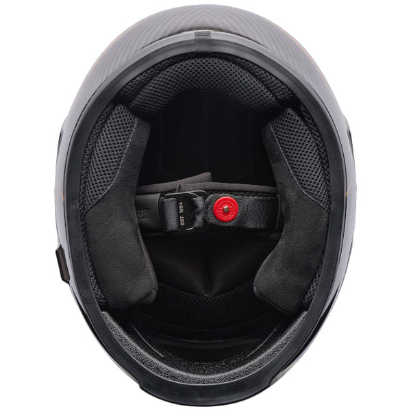 Bell Eliminator Carbon SE Flux motorcycle helmet in Ultra Black, view 6, SKU 7206605