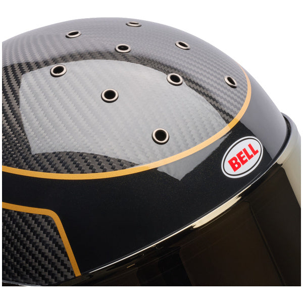 Bell Eliminator Carbon SE Flux motorcycle helmet in Ultra Black, view 8, SKU 7206605