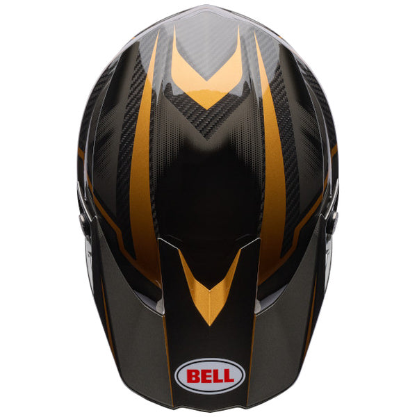 Bell Moto-10 GP SE Pace motocross helmet in Black/Gold, view 5, SKU 7206877