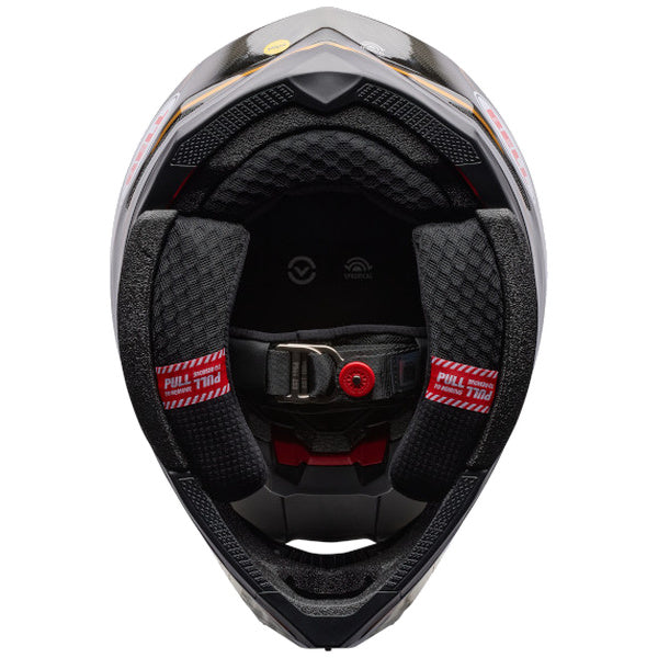 Bell Moto-10 GP SE Pace motocross helmet in Black/Gold, view 6, SKU 7206877