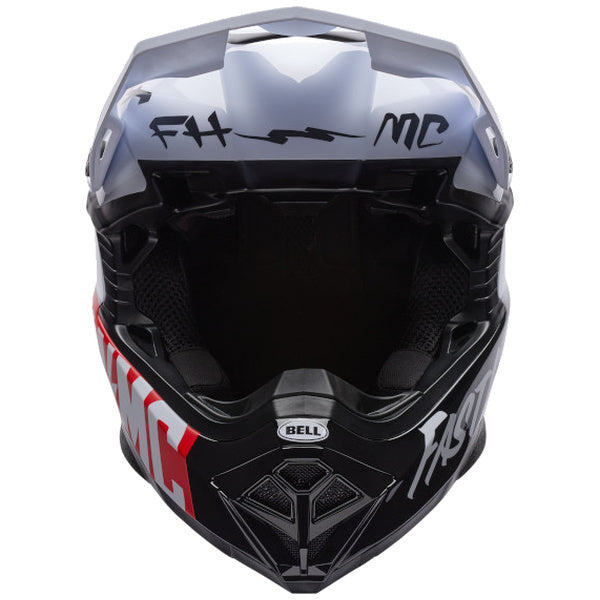 Bell Moto-10 MIPS SE Fasthouse 26 motocross helmet in White/Black, view 3, SKU 7206781