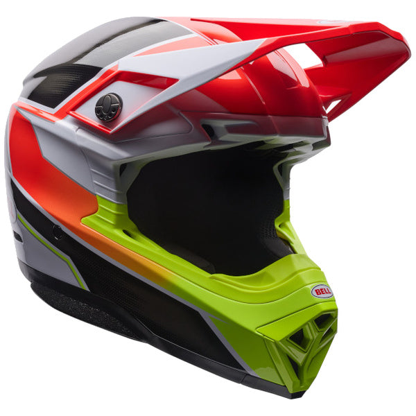 Bell Moto-10 MIPS Surge motocross helmet in Acid Red, view 2, SKU 7206805