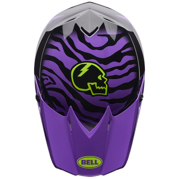 Bell MX-10 MIPS Slayco Helmet Youth in Black/Purple, view 6, SKU 7208546