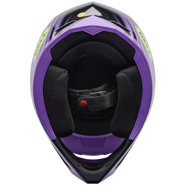 Bell MX-10 MIPS Slayco Helmet Youth in Black/Purple, view 7, SKU 7208546