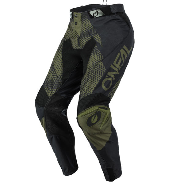 Studio product photo on a neutral background of O'Neal, Mayhem Covert Pants, SKU M020-430, color options Black Green, Charcoal Neon, sizes 28–42