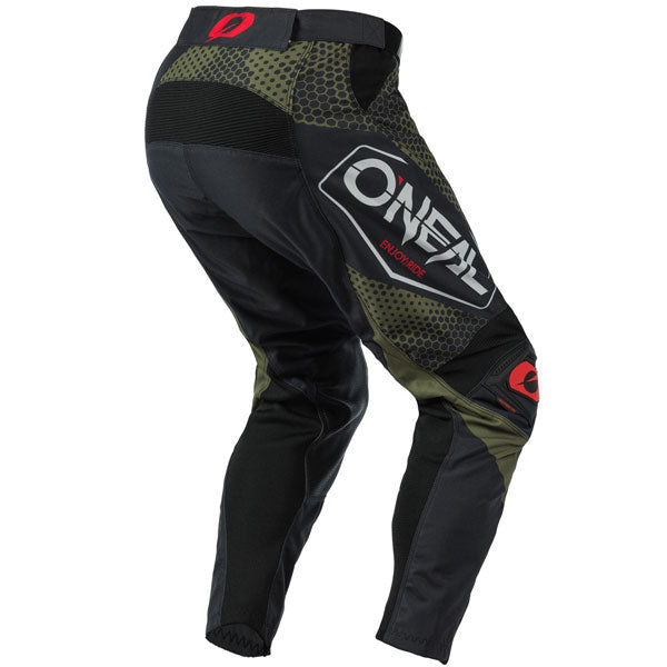 Studio product photo on a neutral background of O'Neal, Mayhem Covert Pants, SKU M020-432, color options Black Green, Charcoal Neon, sizes 28–42