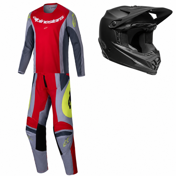 BTO Sports - Racer Melt Bundle II (Youth Jersey, Pant, Helmet Combo)