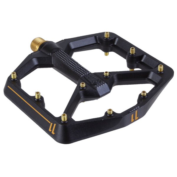 Crankbrothers - Stamp 11 Platform Pedals (MTB) - Black/Gold - 9/16" - SKU: 16165 - alternate view