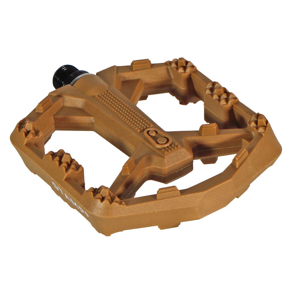 Crankbrothers - Stamp 0 Platform Pedals (MTB) - Brown - 9/16