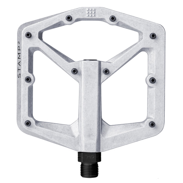 Crankbrothers - Stamp 2 Platform Pedals (MTB) - Raw Silver - 9/16