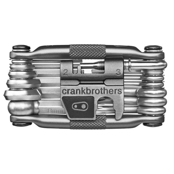Crankbrothers - Multi-19 Tool (MTB) - Multi-19 Mini Tool with Flask, Nickel - SKU: 11465