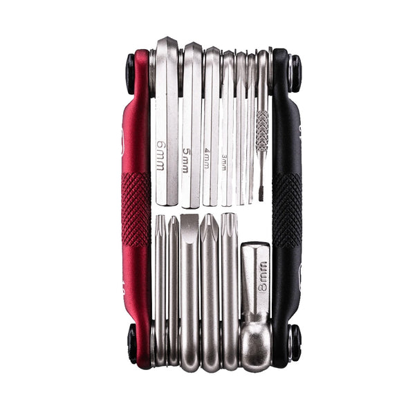 Crankbrothers - Multi-13 Tool (MTB) - Multi-13 Mini Tool, Matte Black/Red - SKU: 16400
