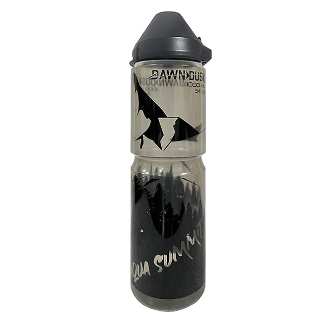 Dawn To Dusk - Aqua Summit w/Dirt Mask (MTB) - Aqua Summit Bottle w/ Dirt Mask, Black/Clear - 34oz - SKU: DQ2031