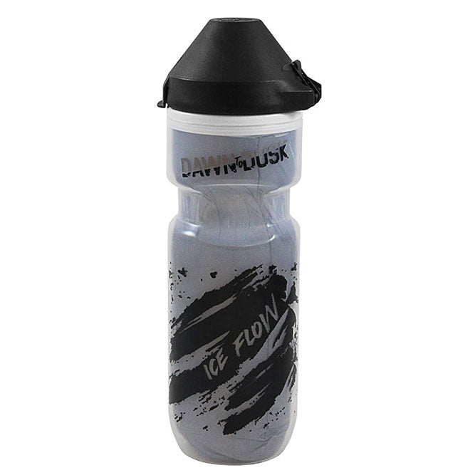 Dawn To Dusk - Ice Flow Bottle w/ Dirt Mask (MTB) - Ice Flow Bottle With Dirt Mask, Black/Clear - 21oz - SKU: DQ2040