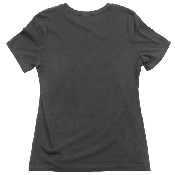 Clean studio shot of Fasthouse Wired Tee (Womens); showing tee fit, printed graphics, and crew neckline; SKU 32119805; Colors: Black; Sizes: S-2XL