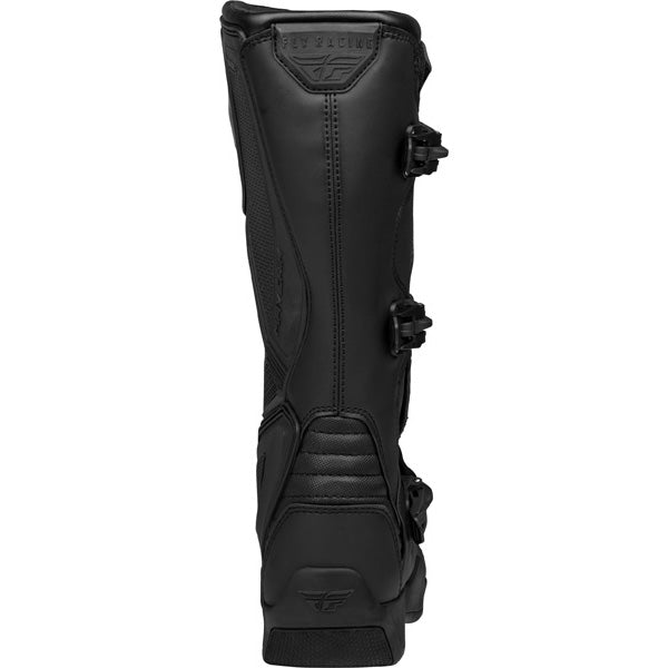 Fly Racing Maverik LT Boots product image in Blk sizes 7, 8, 9, 10, 11, 12, 13, 14 SKU 364-6600. Boots | Available at BTO Sports