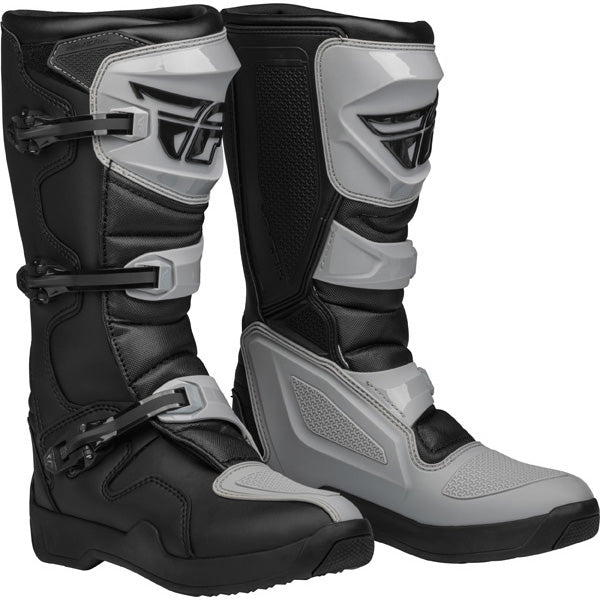 Fly Racing Maverik LT Boots product image in Blk sizes 7, 8, 9, 10, 11, 12, 13, 14 SKU 364-6600. Boots | Available at BTO Sports
