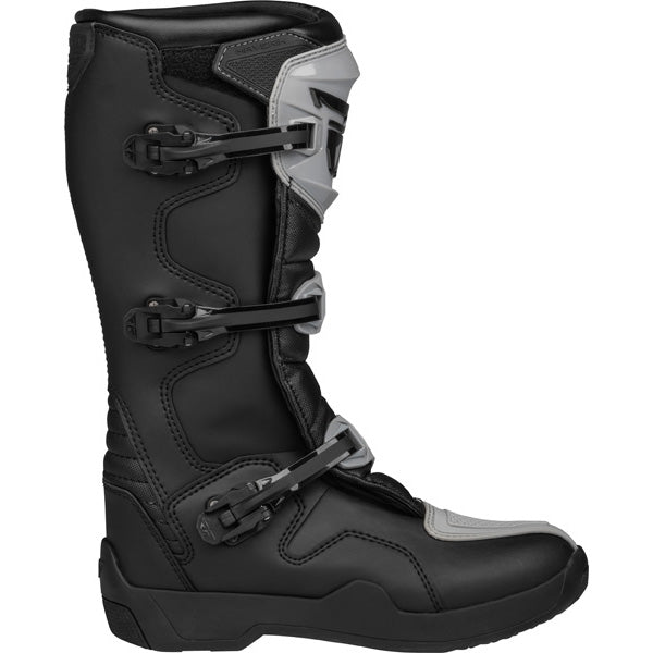 Fly Racing Maverik LT Boots product image in Blk sizes 7, 8, 9, 10, 11, 12, 13, 14 SKU 364-6600. Boots | Available at BTO Sports