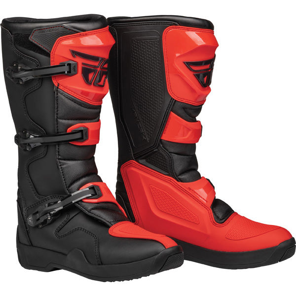 Fly Racing Maverik LT Boots product image in Blk sizes 7, 8, 9, 10, 11, 12, 13, 14 SKU 364-6600. Boots | Available at BTO Sports