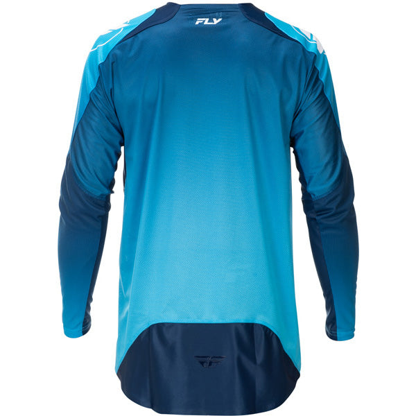 Studio view of fly-racing-2026-evolution-dst-jersey, in White and Grey, on a white studio background, (SKU 379-120X) | SKU: 379-120X | Available at BTO Sports