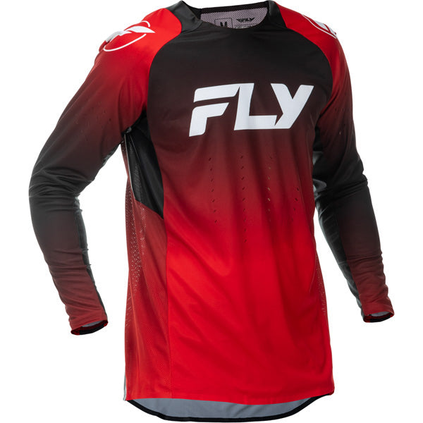 Studio view of fly-racing-2026-evolution-dst-jersey, in White and Grey, on a white studio background, (SKU 379-1202X) | SKU: 379-1202X | Available at BTO Sports