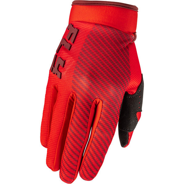 Fly Racing F-16 Gloves (Youth) front angle view Colors: Black/Red/Purple Sizes: Y-2XS to Y-XS SKU:379-211Y | Available at BTO Sports.