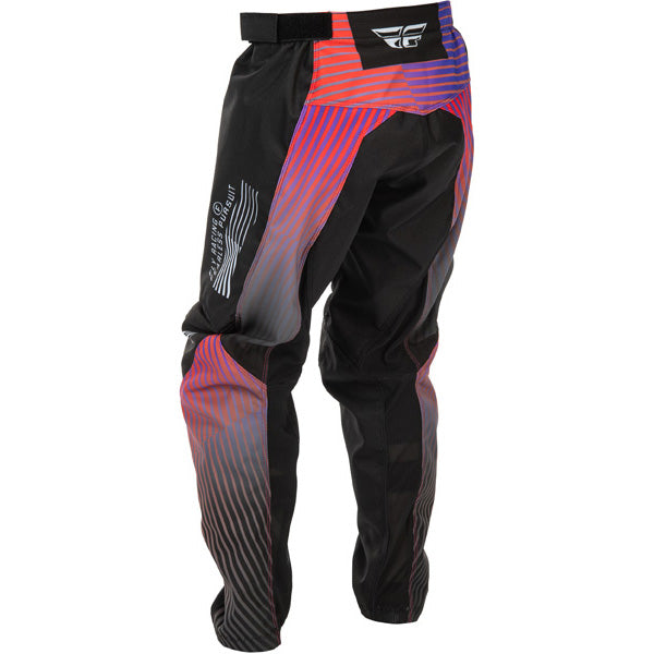 Fly Racing F-16 Pants (Youth) front angle view Colors: Black/Red/Purple SKU:379-231 | Available at BTO Sports.