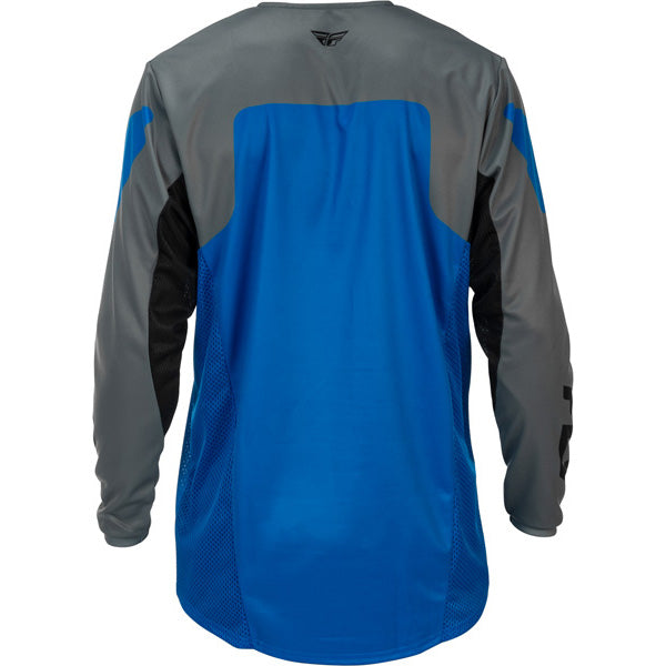 Studio view of fly-racing-2026-kinetic-jersey, in Black and Grey, on a white studio background, (SKU 379-420X) | SKU: 379-420X | Available at BTO Sports