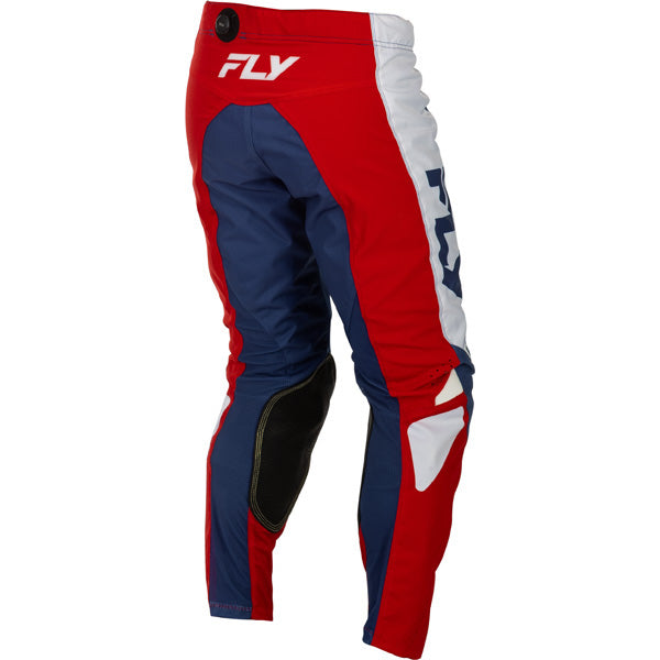 Fly Racing Kinetic Pants side view Colors: Blue/Grey/Black SKU:379-431 | Available at BTO Sports.