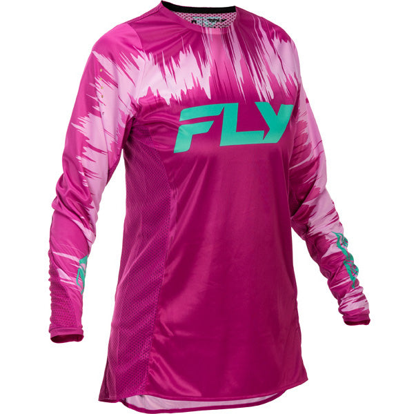 Studio view of fly-racing-2026-lite-jersey-womens, in Black and Grey and White, on a white studio background, (SKU 379-6202X) | SKU: 379-6202X | Available at BTO Sports