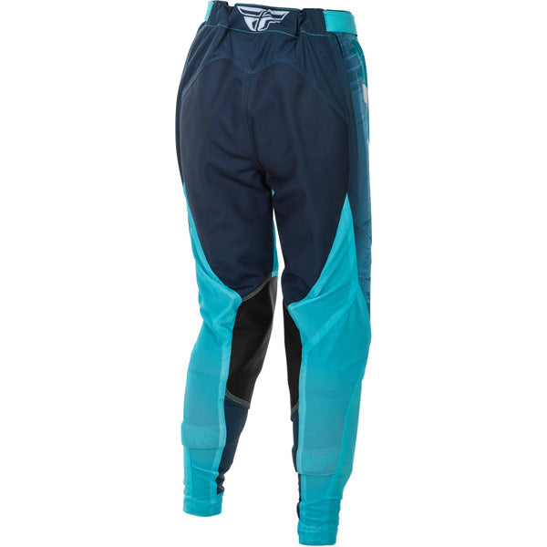 Fly Racing Lite Pants (Womens) side view Colors: Aqua/Nvy Blue/Wht SKU:379-631 | Available at BTO Sports.