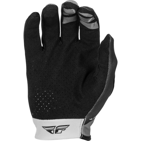 Fly Racing Lite Gloves front angle view Colors: Grey/Black Sizes: XS to 3X SKU:379-71 | Available at BTO Sports.