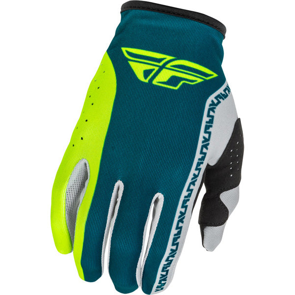 Fly Racing Lite Gloves (Youth) side view Colors: Blue/Wht Sizes: Y-LG to Y-SM SKU:379-712 | Available at BTO Sports.