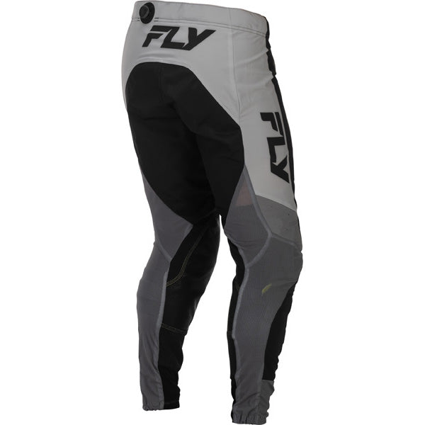 Fly Racing Lite Pants side view Colors: Black/Grey SKU:379-730 | Available at BTO Sports.