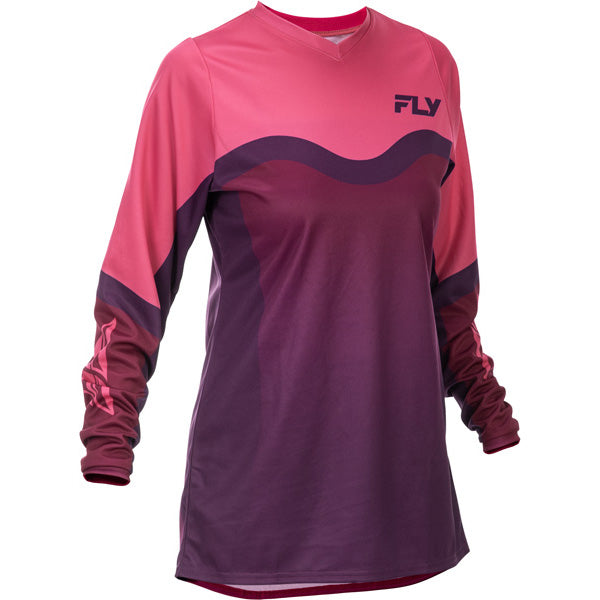 Studio view of fly-racing-2026-f-16-jersey-womens, in Grey and Black and White, on a white studio background, (SKU 379-820L) | SKU: 379-820L | Available at BTO Sports