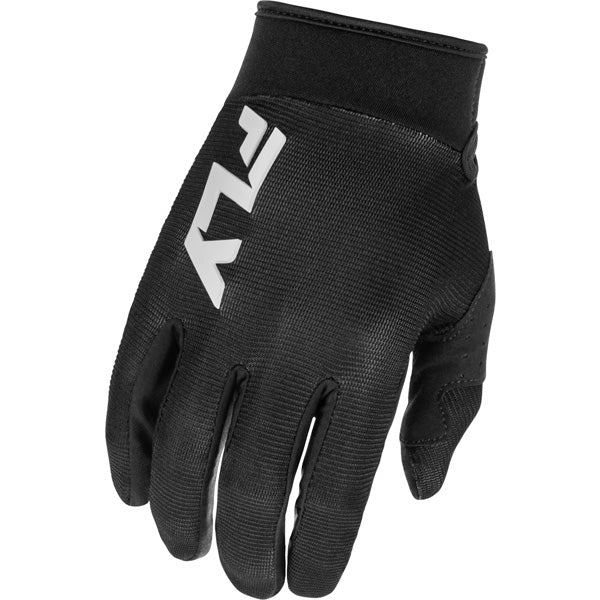 Fly Racing F-16 Gloves (Youth) front angle view Colors: Black/Red/Purple Sizes: Y-2XS to Y-XS SKU:379-211 | Available at BTO Sports.