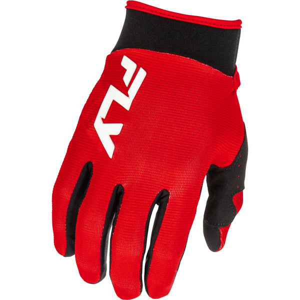 Fly Racing F-16 Gloves (Youth) front angle view Colors: Red Sizes: Y-2XS to Y-XS SKU:379-212Y2 | Available at BTO Sports.