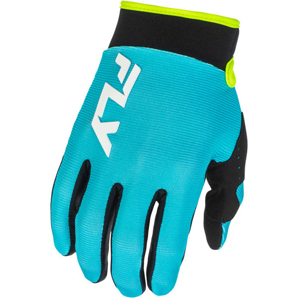 Fly Racing Pro Lite Gloves front angle view Colors: Black/Wht Sizes: XS to 3X SKU:379-04 | Available at BTO Sports.