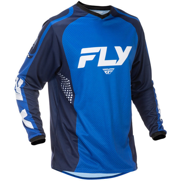 Studio view of fly-racing-2026-f-16-jersey, in Black and White, on a white studio background, (SKU 379-9202X) | SKU: 379-9202X | Available at BTO Sports