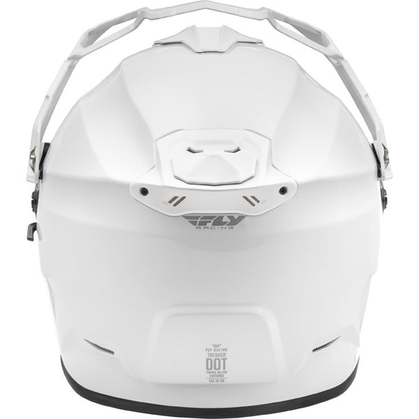 Studio view of fly racing trekker solid helmet, in matte black, on a white studio background, | Fly Racing - Trekker Solid Helmet | SKU 73-7035 | Colors: Matte Black, Grey, White | Sizes: XS to 2X | Available at BTO Sports
